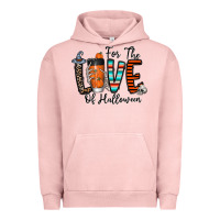 Pigment Salmon for the love of halloween Urban Hoodie - CowhideDigitalArt
