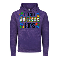 Cloud Purple i teach ausome kids Vintage Hoodie - AdoDesignShop