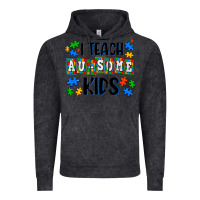 Vintage Black i teach ausome kids Vintage Hoodie - AdoDesignShop