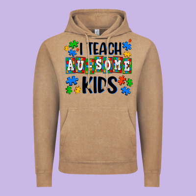 I Teach Ausome Kids Vintage Hoodie Designed By Adodesignshop
