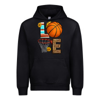 Black western basketball love Urban Hoodie - HRA Design Shop