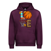 Mauve Wine western basketball love Urban Hoodie - HRA Design Shop
