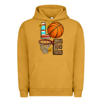Pigment Peanut Butter western basketball love Urban Hoodie - HRA Design Shop