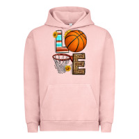 Pigment Salmon western basketball love Urban Hoodie - HRA Design Shop