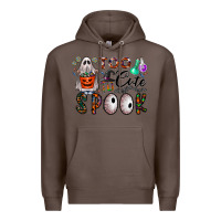 Coffee too cute to spook Premium Hoodie - CowhideDigitalArt
