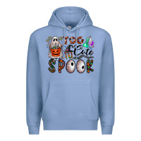 Colony Blue too cute to spook Premium Hoodie - CowhideDigitalArt