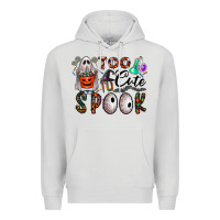 Dove Grey too cute to spook Premium Hoodie - CowhideDigitalArt