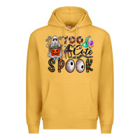 Mustard too cute to spook Premium Hoodie - CowhideDigitalArt