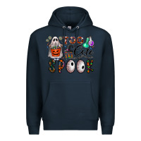Navy too cute to spook Premium Hoodie - CowhideDigitalArt