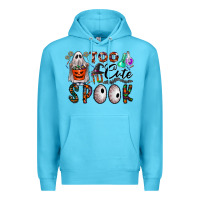 Ocean Blue too cute to spook Premium Hoodie - CowhideDigitalArt
