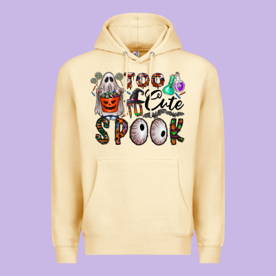 Too Cute To Spook Premium Hoodie Designed By Cowhidedigitalart