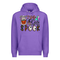 Purple too cute to spook Premium Hoodie - CowhideDigitalArt