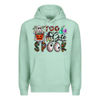 Seafoam too cute to spook Premium Hoodie - CowhideDigitalArt