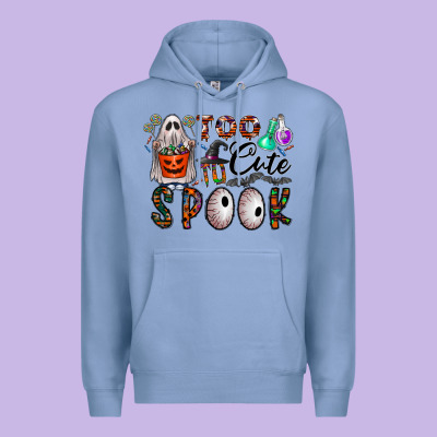 Too Cute To Spook Premium Hoodie Designed By Cowhidedigitalart