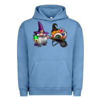 Pigment Pebble Blue halloween Urban Hoodie - CowhideDigitalArt