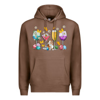 Chestnut Easter wine glasses Easter Day Premium Hoodie - Neo Western