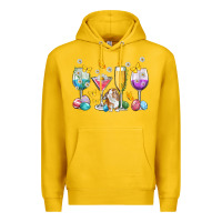 Lemon Easter wine glasses Easter Day Premium Hoodie - Neo Western
