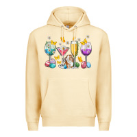 Pina Colada Easter wine glasses Easter Day Premium Hoodie - Neo Western