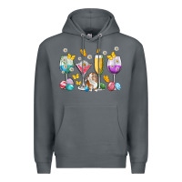 Rock Easter wine glasses Easter Day Premium Hoodie - Neo Western