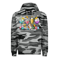 Slate Camo Easter wine glasses Easter Day Premium Hoodie - Neo Western