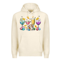 Tofu Easter wine glasses Easter Day Premium Hoodie - Neo Western
