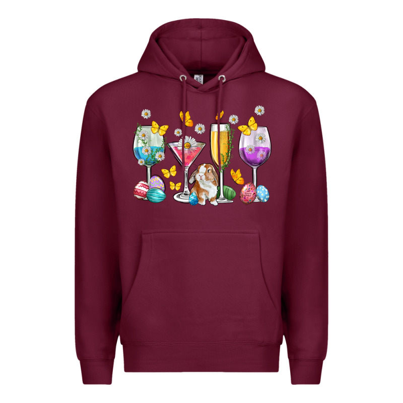 Easter Wine Glasses Easter Day Premium Hoodie by Neo Western | Teevron