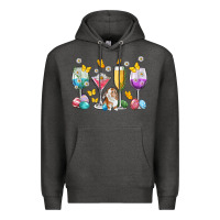 Charcoal Heather Easter wine glasses Easter Day Premium Hoodie - Neo Western