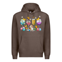 Coffee Easter wine glasses Easter Day Premium Hoodie - Neo Western