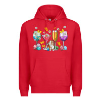 Red Easter wine glasses Easter Day Premium Hoodie - Neo Western