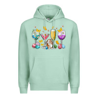 Seafoam Easter wine glasses Easter Day Premium Hoodie - Neo Western