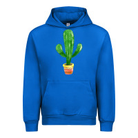 Cobalt mexican cactus Urban Hoodie - FaDigitalArtStudio