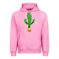 Fuchsia Pink mexican cactus Urban Hoodie - FaDigitalArtStudio