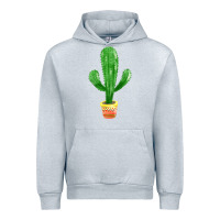 Heather Grey mexican cactus Urban Hoodie - FaDigitalArtStudio