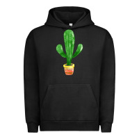 Pigment Black mexican cactus Urban Hoodie - FaDigitalArtStudio