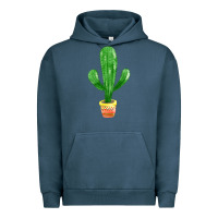 Pigment Midnight Navy mexican cactus Urban Hoodie - FaDigitalArtStudio