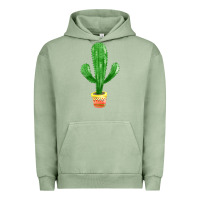 Pigment Oil Green mexican cactus Urban Hoodie - FaDigitalArtStudio