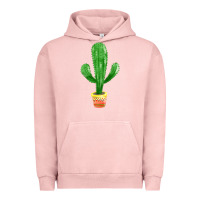 Pigment Salmon mexican cactus Urban Hoodie - FaDigitalArtStudio