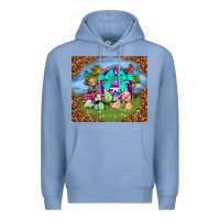 Colony Blue Farm animal easter tumbler Easter Day Premium Hoodie - Neo Western