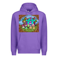 Purple Farm animal easter tumbler Easter Day Premium Hoodie - Neo Western