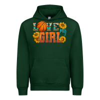 Forest Green love my girl basketball Urban Hoodie - HRA Design Shop