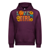 Mauve Wine love my girl basketball Urban Hoodie - HRA Design Shop