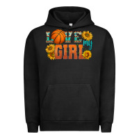 Pigment Black love my girl basketball Urban Hoodie - HRA Design Shop