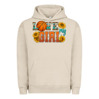Pigment French Oak love my girl basketball Urban Hoodie - HRA Design Shop