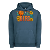 Pigment Midnight Navy love my girl basketball Urban Hoodie - HRA Design Shop