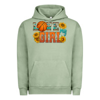 Pigment Oil Green love my girl basketball Urban Hoodie - HRA Design Shop