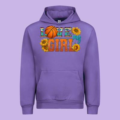 Love My Girl Basketball Urban Hoodie Designed By Hra Design Shop