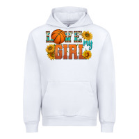 White love my girl basketball Urban Hoodie - HRA Design Shop
