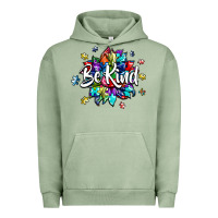 Pigment Oil Green be kind2 Urban Hoodie - SublimationCraftShop