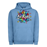 Pigment Pebble Blue be kind2 Urban Hoodie - SublimationCraftShop