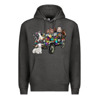 Charcoal Heather farm life Premium Hoodie - SublimationCraftShop